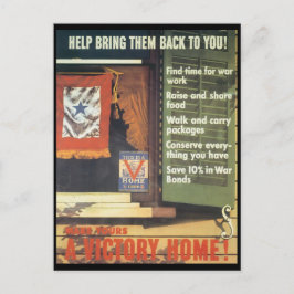 Ein Sieg Zuhause 2 Weltkrieg Postkarte
