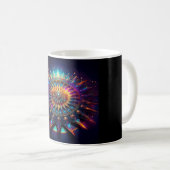 Ein Sierpinski-Dreieck-Fraktal Kaffeetasse (VorderseiteRechts)