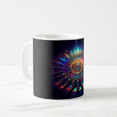 Ein Sierpinski-Dreieck-Fraktal Kaffeetasse (Vorderseite Links)