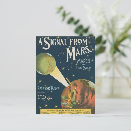 Ein Signal von Mars Postkarte (Stehend Vorderseite)
