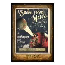 Ein Signal von Mars Sheet Music Poster