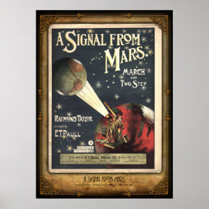 Ein Signal von Mars Sheet Music Poster