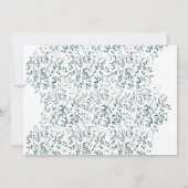 Ein silberner Tropfen spritzt in einen Pool mit we Dankeskarte (Rückseite)