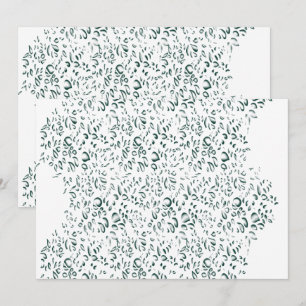 Ein silberner Tropfen spritzt in einen Pool mit we Dankeskarte