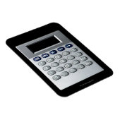 Ein Silberrechner Magnet (Rechte Seite)