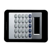 Ein Silberrechner Magnet (Horizontal)