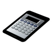 Ein Silberrechner Magnet (Linke Seite)