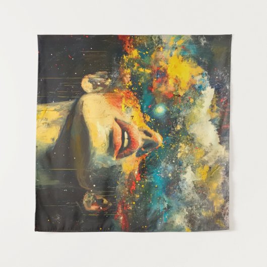 Ein Simulatives Universum Wandteppich (Vorderseite (Horizontal))