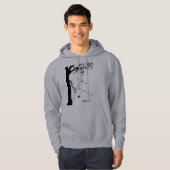 Ein Single-Blatt-Sweatshirt Hoodie (Vorne ganz)
