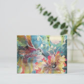 Ein Single Hummingbird Postkarte (Stehend Vorderseite)