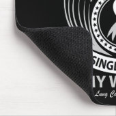 Ein Single kann mein Lungenkrebs sein Mousepad (Ecke)