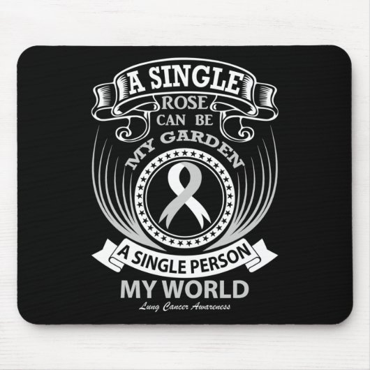 Ein Single kann mein Lungenkrebs sein Mousepad (Vorne)