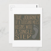 Ein Single Postkarte (Vorne/Hinten)