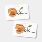 Ein Single Rose Schneiden Ausweis (Vorder- & Rückseite)