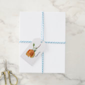 Ein Single Rose Schneiden Geschenkanhänger (Mit Garn)