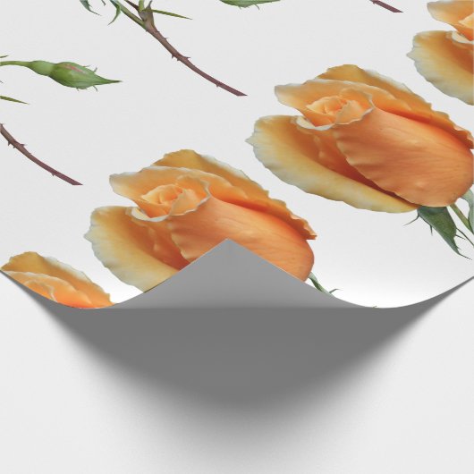 Ein Single Rose Schneiden Geschenkpapier (Ecke)