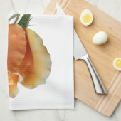 Ein Single Rose Schneiden Geschirrtuch (Viertel Falte)