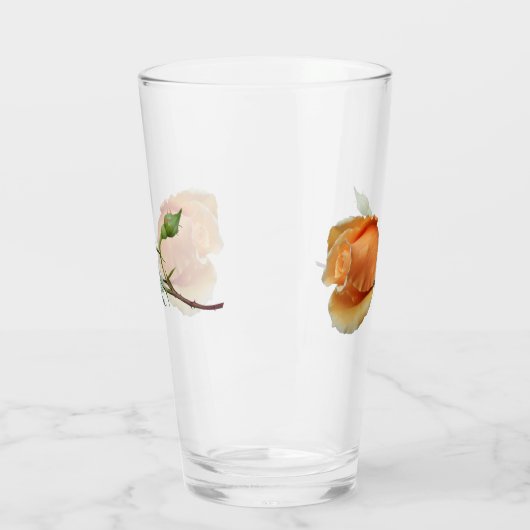 Ein Single Rose Schneiden Glas (Links)