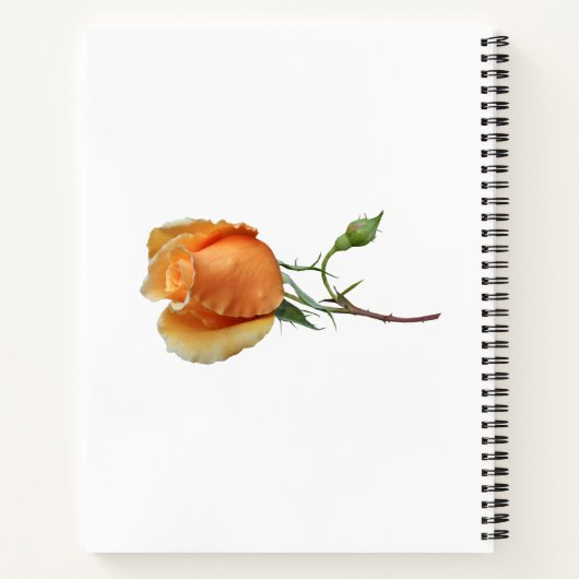 Ein Single Rose Schneiden Notizblock (Rückseite)