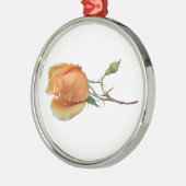 Ein Single Rose Schneiden Ornament Aus Metall (Links)