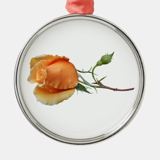 Ein Single Rose Schneiden Ornament Aus Metall (Vorne)