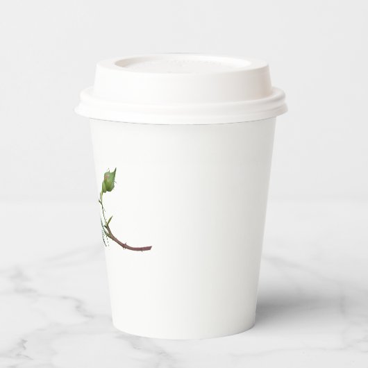 Ein Single Rose Schneiden Pappbecher (Links)