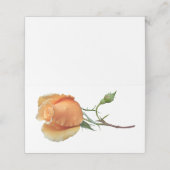 Ein Single Rose Schneiden Platzkarte (Außenseite Aufgefaltet)