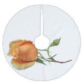 Ein Single Rose Schneiden Polyester Weihnachtsbaumdecke (Vorderseite)