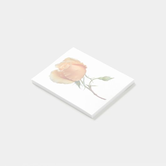 Ein Single Rose Schneiden Post-it Klebezettel (angewinkelt)