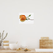Ein Single Rose Schneiden Poster (Küche)