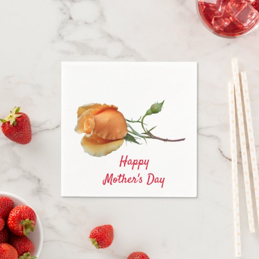 Ein Single Rose Schneiden Serviette (Beispiel)