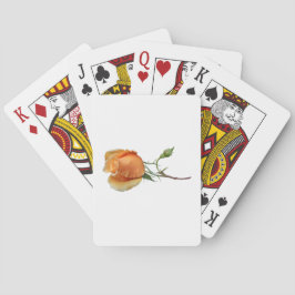 Ein Single Rose Schneiden Spielkarten