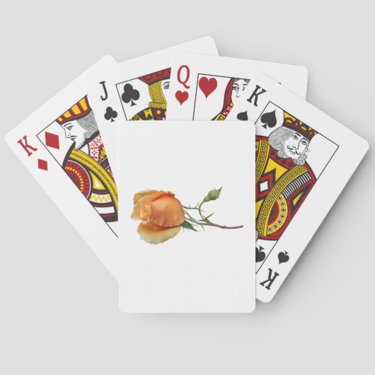 Ein Single Rose Schneiden Spielkarten (Rückseite)