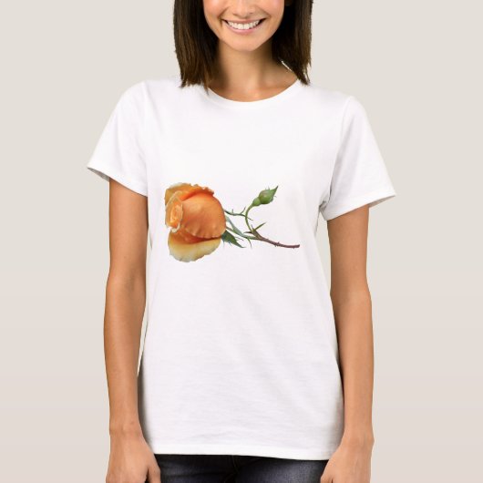 Ein Single Rose Schneiden T-Shirt (Vorderseite)