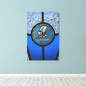 Ein Single-Seabelogo Leinwanddruck (Insitu (Holzboden))