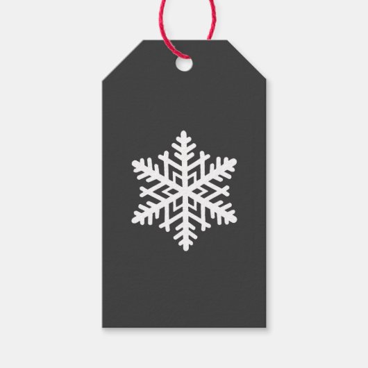 Ein Single Snowflake Geschenkanhänger (Vorderseite)