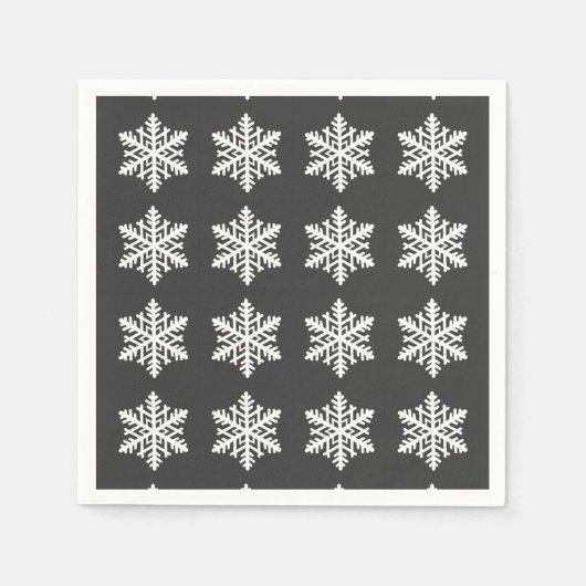 Ein Single Snowflake Serviette (Vorderseite)