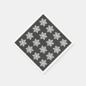 Ein Single Snowflake Serviette (Ecke)