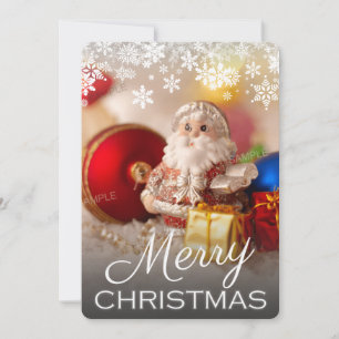 Ein Single Vollblut Frohe Weihnachtsfotokarte