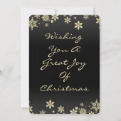 Ein Single Weihnachtskarte für vollblühtes Foto (Rückseite)