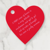 "Ein Sinn für Ehre" Geschenkanhänger (Vorderseite)