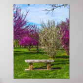 Ein Sitzplatz in der Frühlingssaison Poster (Vorne)