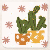 Ein skandinavisches Kunstmuster ohne Grenzen Rechteckiger Pappuntersetzer (Vorderseite)