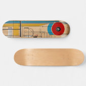 Ein Skateboarddeck mit einer Abbildung, die von (Horizontal)