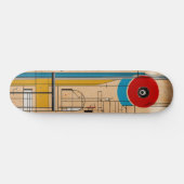 Ein Skateboarddeck mit einer Abbildung, die von (Horizontal)