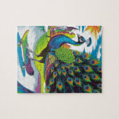 Ein Skateboardpfau Puzzle (Horizontal)