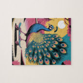 Ein Skateboardpfau Puzzle (Horizontal)