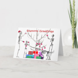 Ein Skeleton Weihnachten