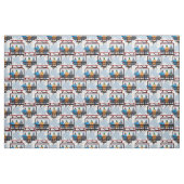 Ein Skilift für einen Tag, im Winter Stoff (Fat Quarter (45,7 x 55,9 cm))