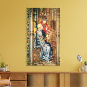 Ein Skript, das ein Konto schreibt Leinwanddruck (Insitu (Wohnzimmer))